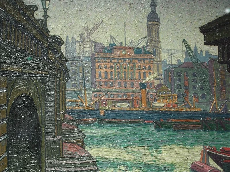1878-Charles Isaac Ginner - Ponte di Londra, 1913